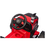 Elektrický Traktor s vlečkou CH9959B - 24V červený